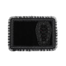Load image into Gallery viewer, AS320 Gothic-style lace-trimmed coffin-shaped notebook cover