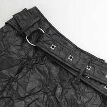 Load image into Gallery viewer, SKT227 Punk Men's Wrinkled Leather kilt