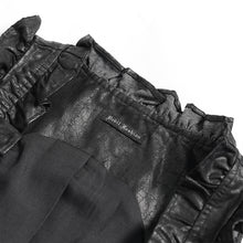Load image into Gallery viewer, WT10001 Whole-Garment Enzyme-Washed, Two-Tone Woven Punk Cropped Vest