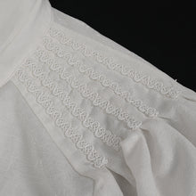 Load image into Gallery viewer, SHT08302 white daily Gothic Lantern Sleeve Shirts