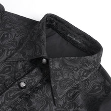 Load image into Gallery viewer, SHT121 Gothic men lantern sleeve floral shirt