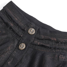 Load image into Gallery viewer, SHT11401 Steampunk Distressed Women Long Sleeve Shirt