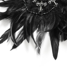 Load image into Gallery viewer, AS245 Fan-shaped feather with magnetic jewelry clip