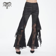 Load image into Gallery viewer, PT241 Gathered flared trousers with side seams