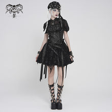 Load image into Gallery viewer, WT10001 Whole-Garment Enzyme-Washed, Two-Tone Woven Punk Cropped Vest