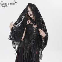 Load image into Gallery viewer, ECA024 Large Floral Wool Shawl with Tassels
