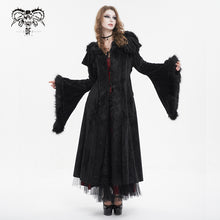 Load image into Gallery viewer, CT214 Small shawl fur collar hooded long coat