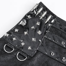 Load image into Gallery viewer, SKT196 Stretchy glazed leather high waist women's skirt