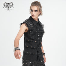 Load image into Gallery viewer, SHT119 Punk men sleeveless shirt