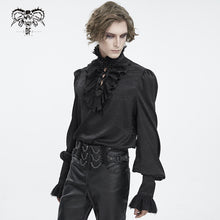 Load image into Gallery viewer, SHT116 High collar jacquard chiffon men shirt