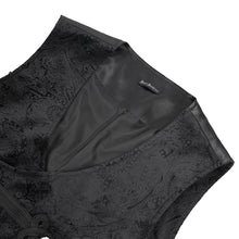 Load image into Gallery viewer, WT09301 black Gothic Embossed Vest