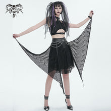 Load image into Gallery viewer, SKT168 Punk Irregular Mesh Skirt