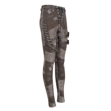 Load image into Gallery viewer, PT24002 Brown Women cloud point stretchy cracked knit leather leggings