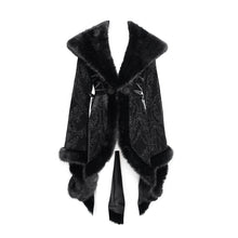 Load image into Gallery viewer, ECT02301 Cashmere diamond check fleece collar Gothic jacket