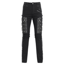 Load image into Gallery viewer, PT261 Punk side drawstring twill men's trousers