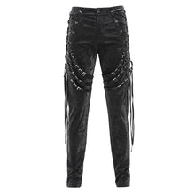 Load image into Gallery viewer, PT264 Punk technical leather trousers