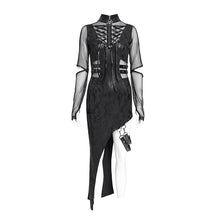 Load image into Gallery viewer, SKT237 Snake print vinyl knit punk dress