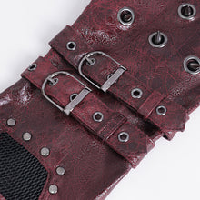 Load image into Gallery viewer, GE03302 red cut out on the back of the hand Men long gloves