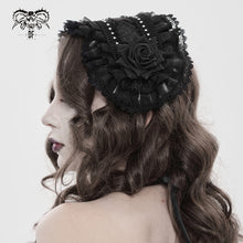 Load image into Gallery viewer, AS27601 Lolita Rose Flower Headband with Veil