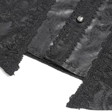 Load image into Gallery viewer, SHT14601 Black Gothic two-tone cashew jacquard long-sleeved shirt