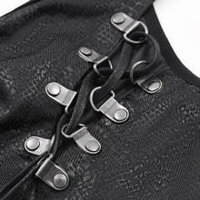 Load image into Gallery viewer, TT286 Lamination Pattern Leather Sleeveless T-shirt
