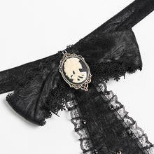 Load image into Gallery viewer, AS28901 Glossy pleated Gothic collar and bow tie