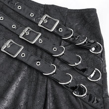 Load image into Gallery viewer, SKT196 Stretchy glazed leather high waist women's skirt