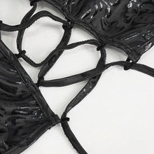 Load image into Gallery viewer, SST021 Pentagram Embossed Strappy One-Piece Swimsuit