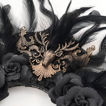 Load image into Gallery viewer, EAS021 Medusa Snake Head Feather Headband