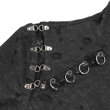 Load image into Gallery viewer, CT274 Punk ripped mist pattern hoodie