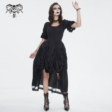 Load image into Gallery viewer, SKT194 Gothic gathered-front tunic dress