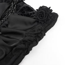 Load image into Gallery viewer, SKT23601 Black Gothic embossed velvet fishtail skirt