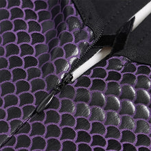 Load image into Gallery viewer, ESKT083 Fish-Scale Print Knitted Spaghetti-Strap Fishtail Dress