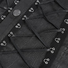 Load image into Gallery viewer, SHT134 Snake-print faux leather woven punk shirts
