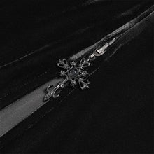 Load image into Gallery viewer, ECT02201 Slim-fit velvet long coat with slit sleeves