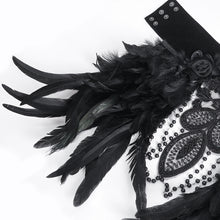 Load image into Gallery viewer, CA044 High collar long feather men collar
