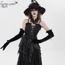Load image into Gallery viewer, ECST012 Jacquard Lace-Up Bodysuit