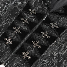 Load image into Gallery viewer, WT098 Two-tone jacquard Gothic swallowtail short vest