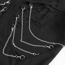 Load image into Gallery viewer, TT264 Tattered Knitted Short Sleeve Women's T-Shirt