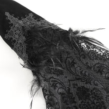Load image into Gallery viewer, ECT015 Gothic Feather Ultra Short Women's Dress Jacket