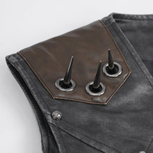 Load image into Gallery viewer, WT08601 hand brushed leather men vest