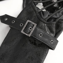 Load image into Gallery viewer, AS18201 Black Punk halter single shoulder women short jacket