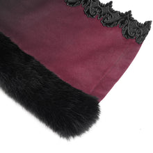 Load image into Gallery viewer, CA048 Gothic black and red gradient long shawl