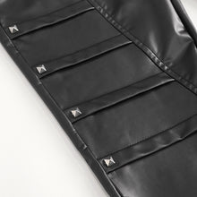 Load image into Gallery viewer, PT233 XOPT-stretchy matte leather high-waisted punk trousers for women