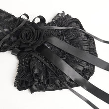 Load image into Gallery viewer, GE04901 Lolita Embroidered Velvet Rose Mid-Length Oversleeves