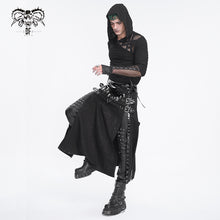 Load image into Gallery viewer, SKT187 glued cross pattern stitching leather men's kilt
