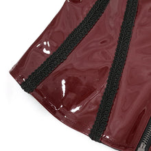 Load image into Gallery viewer, CST00602 Red patent leather strappy corset