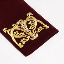 Load image into Gallery viewer, CT20802 wine Embroidered Stand Collar Tuxedo Men's Dress Jacket