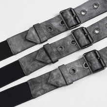 Load image into Gallery viewer, AS277 Punk-Style Faux Leather Woven Belt with Three Straps
