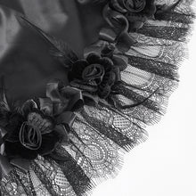 Load image into Gallery viewer, ESKT049 Gothic matte satin pleated soft mesh women long skirt